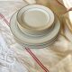 Set of 6 porcelain dessert plates