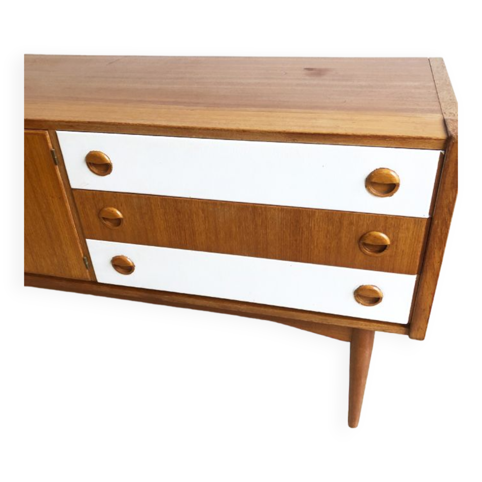 Vintage Scandinavian teak row, 1970