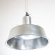 Vintage ceiling lamp industrial style aluminum. Spain 1970.