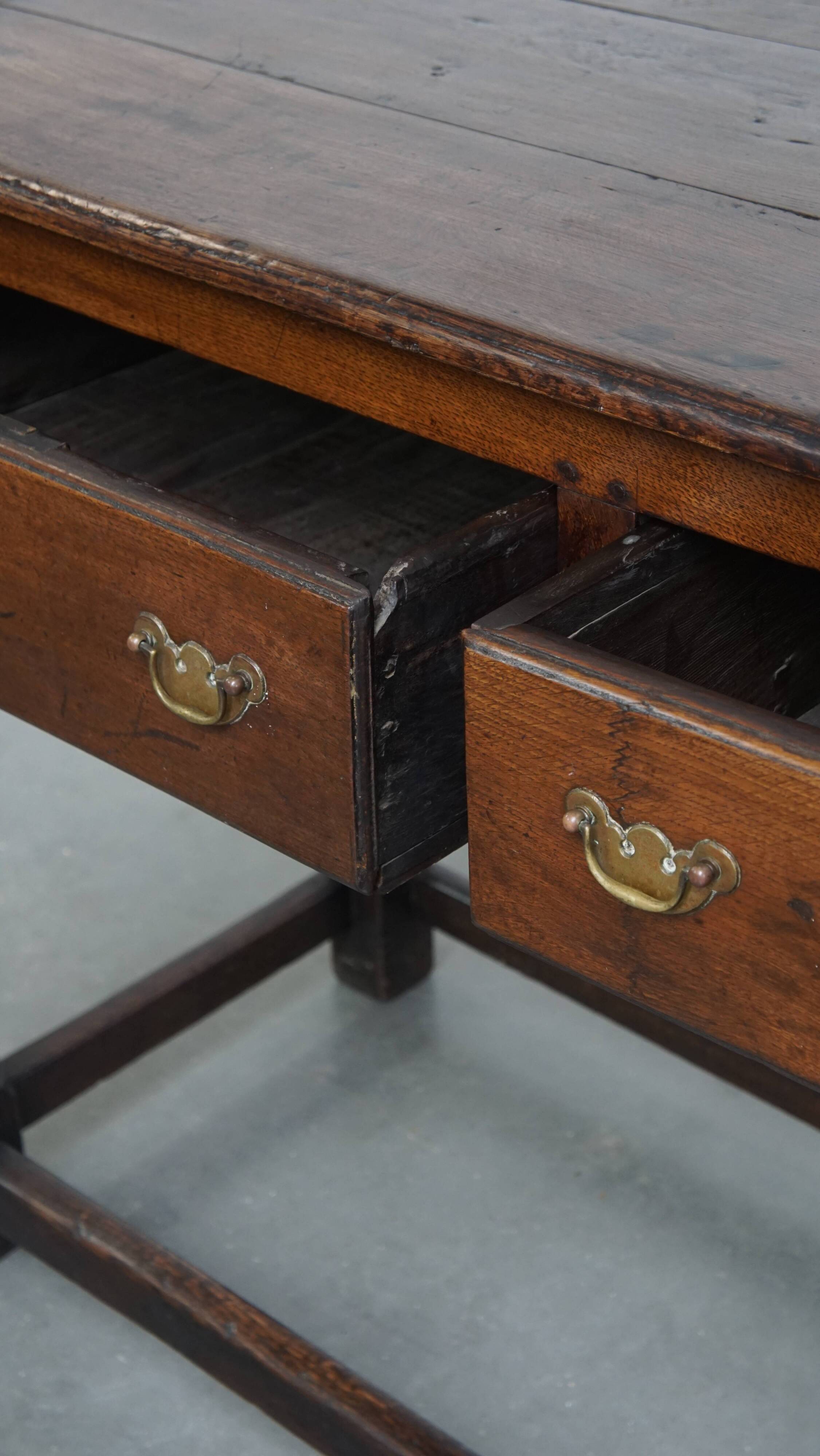 Antique English Oak Sideboard / Side Table from the Late 18th Century