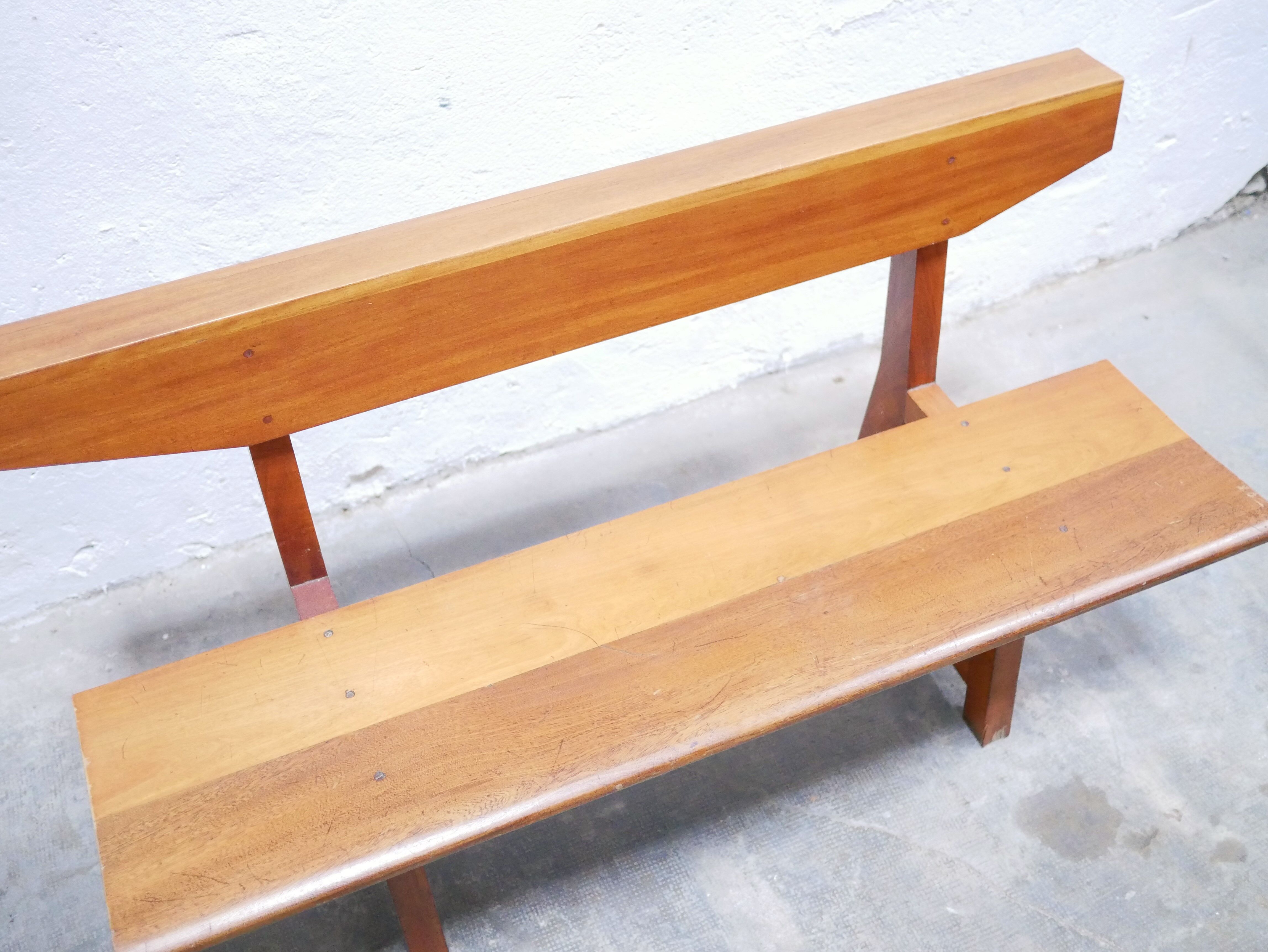 Vintage wooden bench