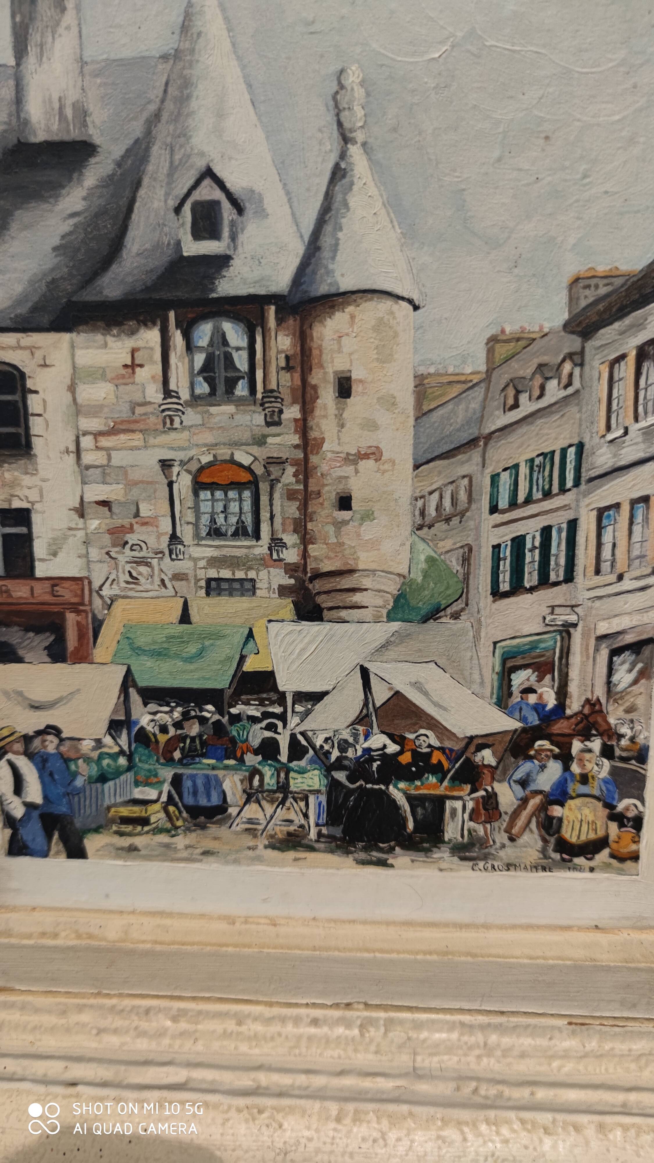 A picture of a very busy market day in 1948