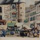 A picture of a very busy market day in 1948