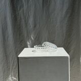 Small glass candy box Cristal d'Arques France