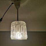 Lampe suspendue minimaliste en verre simple URSS années 1970
