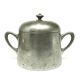 Art Deco sugar bowl, silver-plated brass, Poland, 1920s