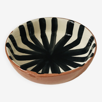 Morocco striped ceramic bowl
