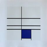 Piet Modrian (1872-1944), Composition with Blue, 1935, Copyright MondrianHoltzman Trust, Printed in Italy