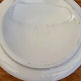 Vintage Jersey Pottery pique flowers in ceramic with a brown pattern from the 1970s.