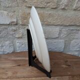 Old Lonchamp ceramic plate, Chardon Terre de fer model