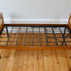 Daybed vintage 1960 chêne et rotin