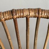 Basket rattan armchair