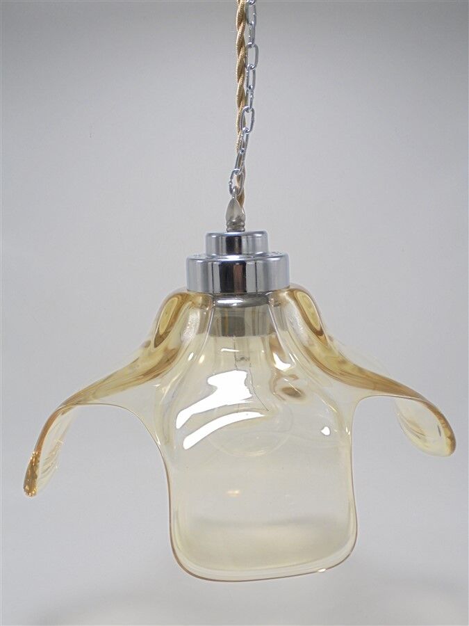Suspension en verre or