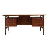 Teak desk, Danish design, 1970s, manufacturer: Omann Jun