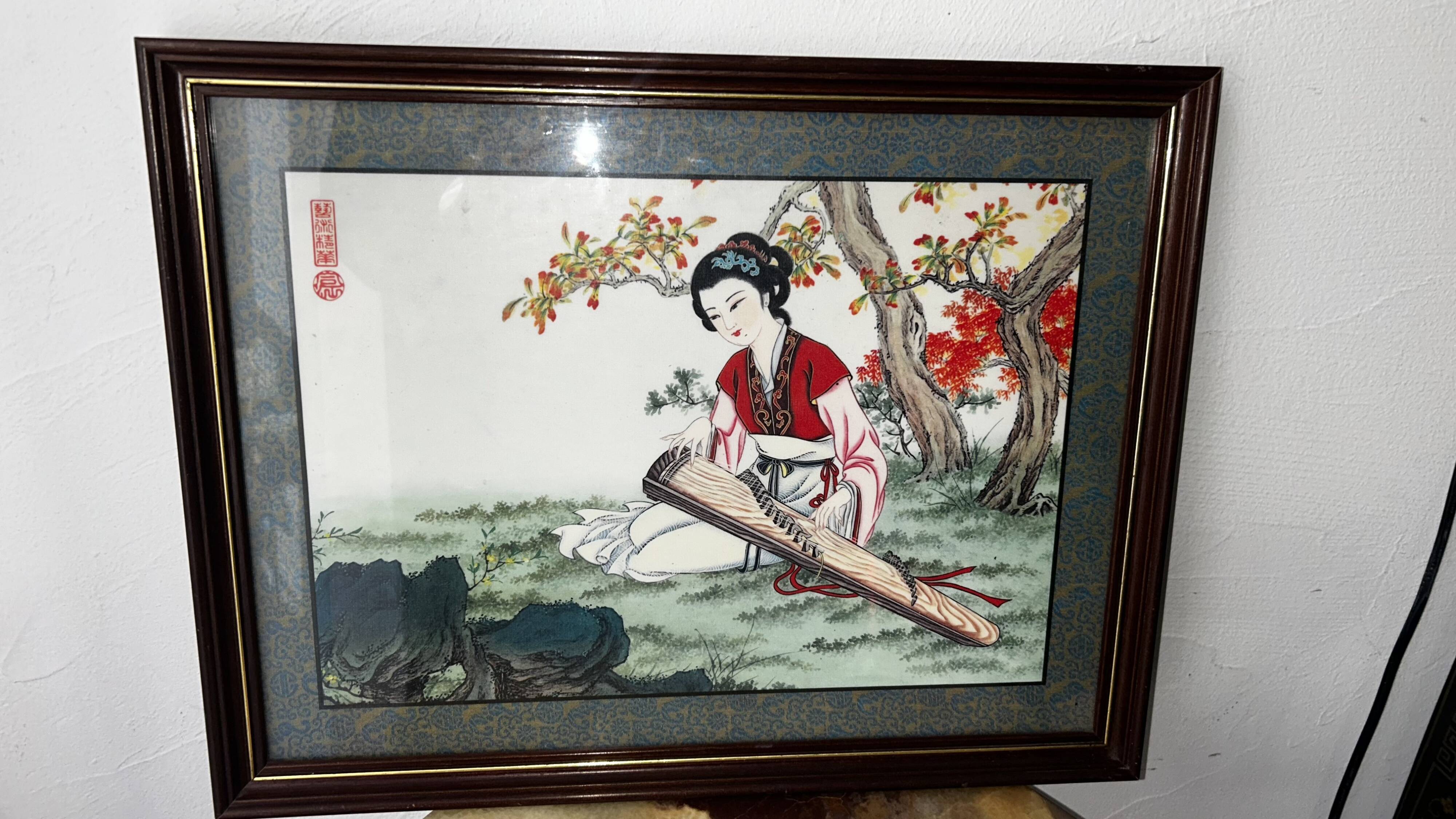 Pairs of Chinese Geisha Wall Panels