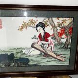 Pairs of Chinese Geisha Wall Panels