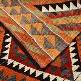 5x10 Red & Orange Tribal Handmade Kilim Rug, 165x317Cm
