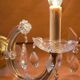 Vieille ensemble de 2 lampes Marie Thérése avec pampilles