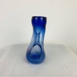 Vase verre soufflé signé Jon Slatcher 1993