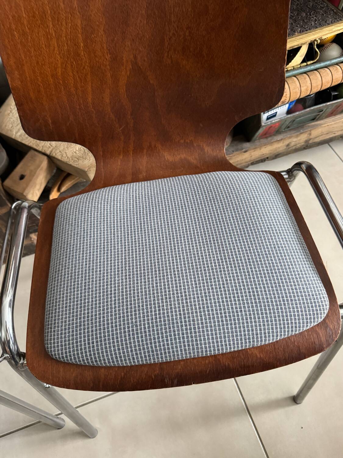 Lot de 4 chaises Pagholz vintage
