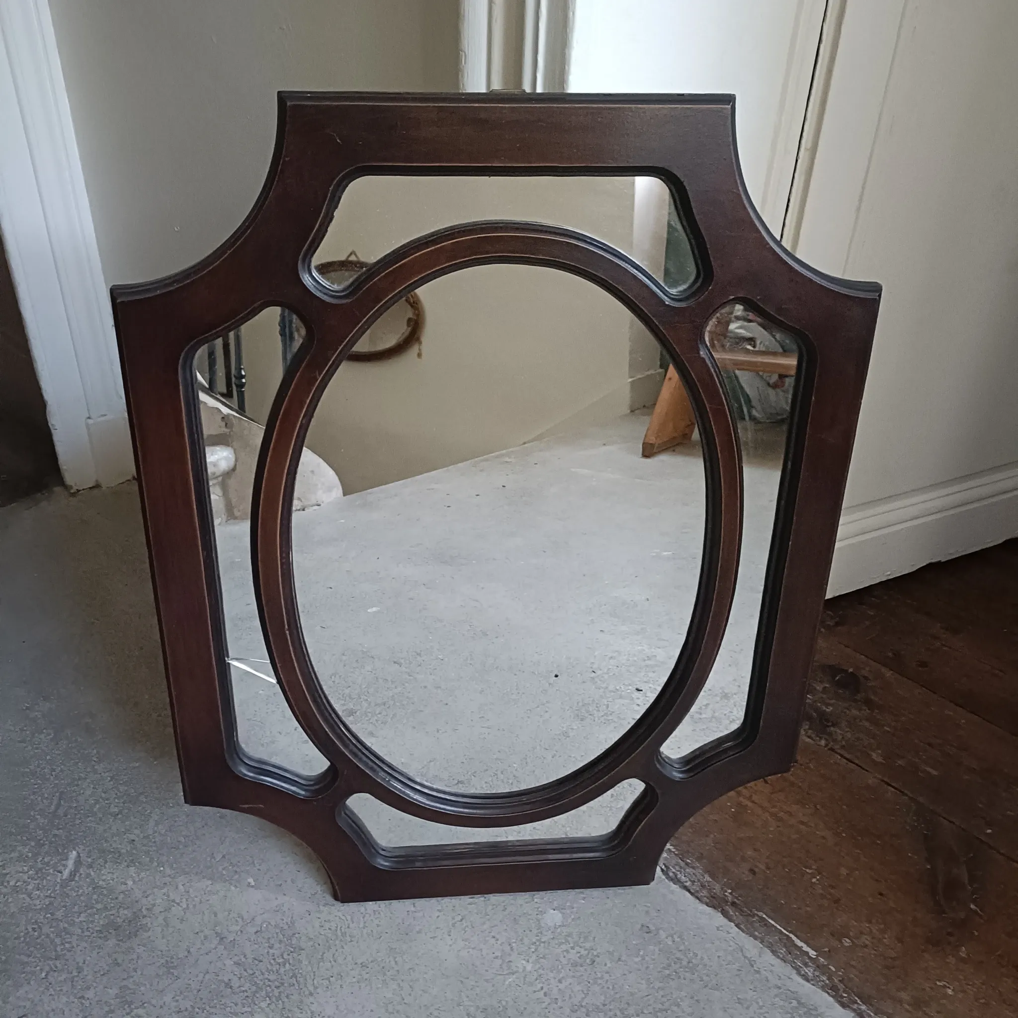 Art Deco mirror with beading