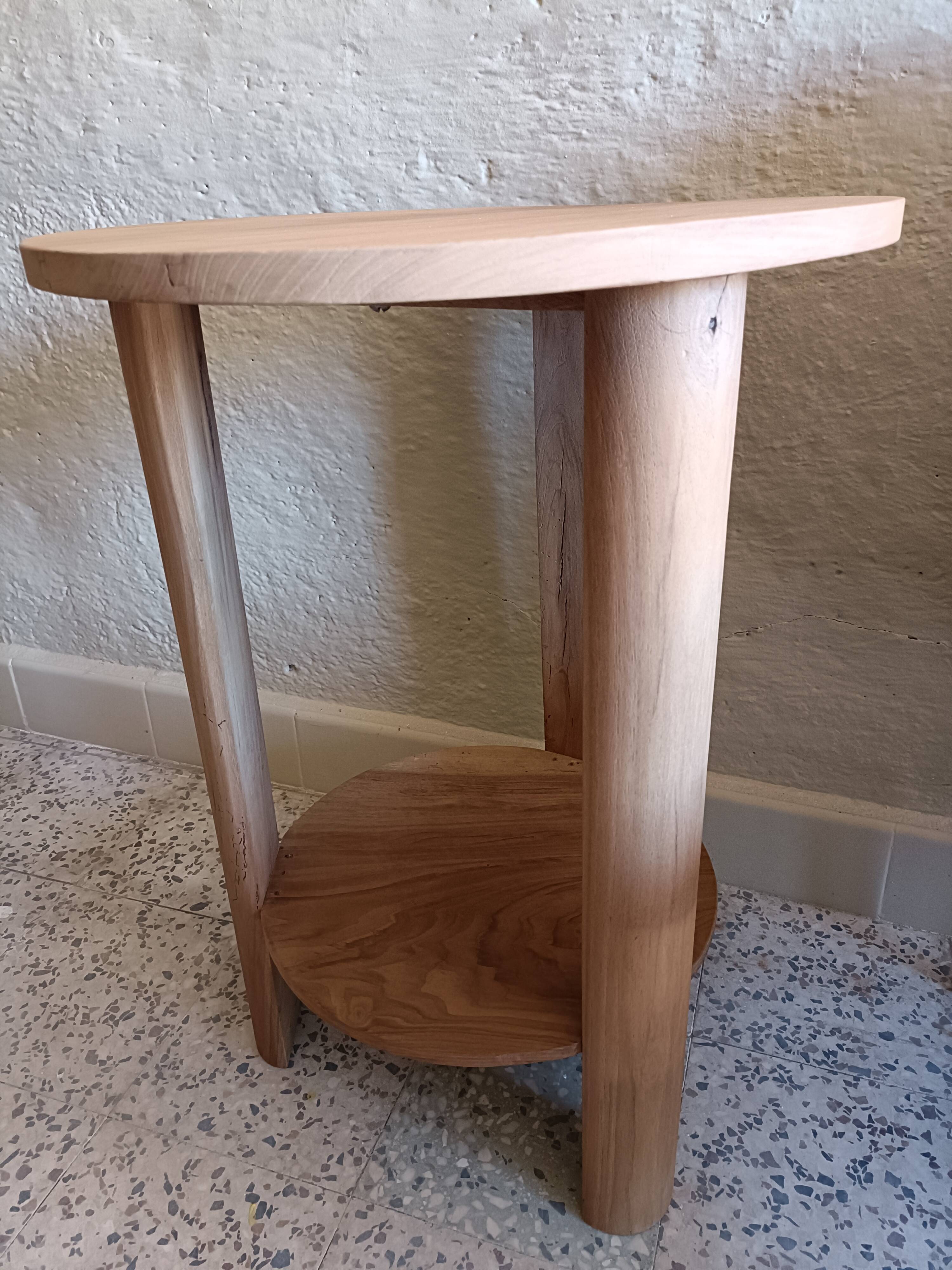 Round side table
