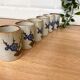 Set of 6 stoneware coffee cups