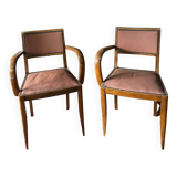 Pair of bridge armchairs
