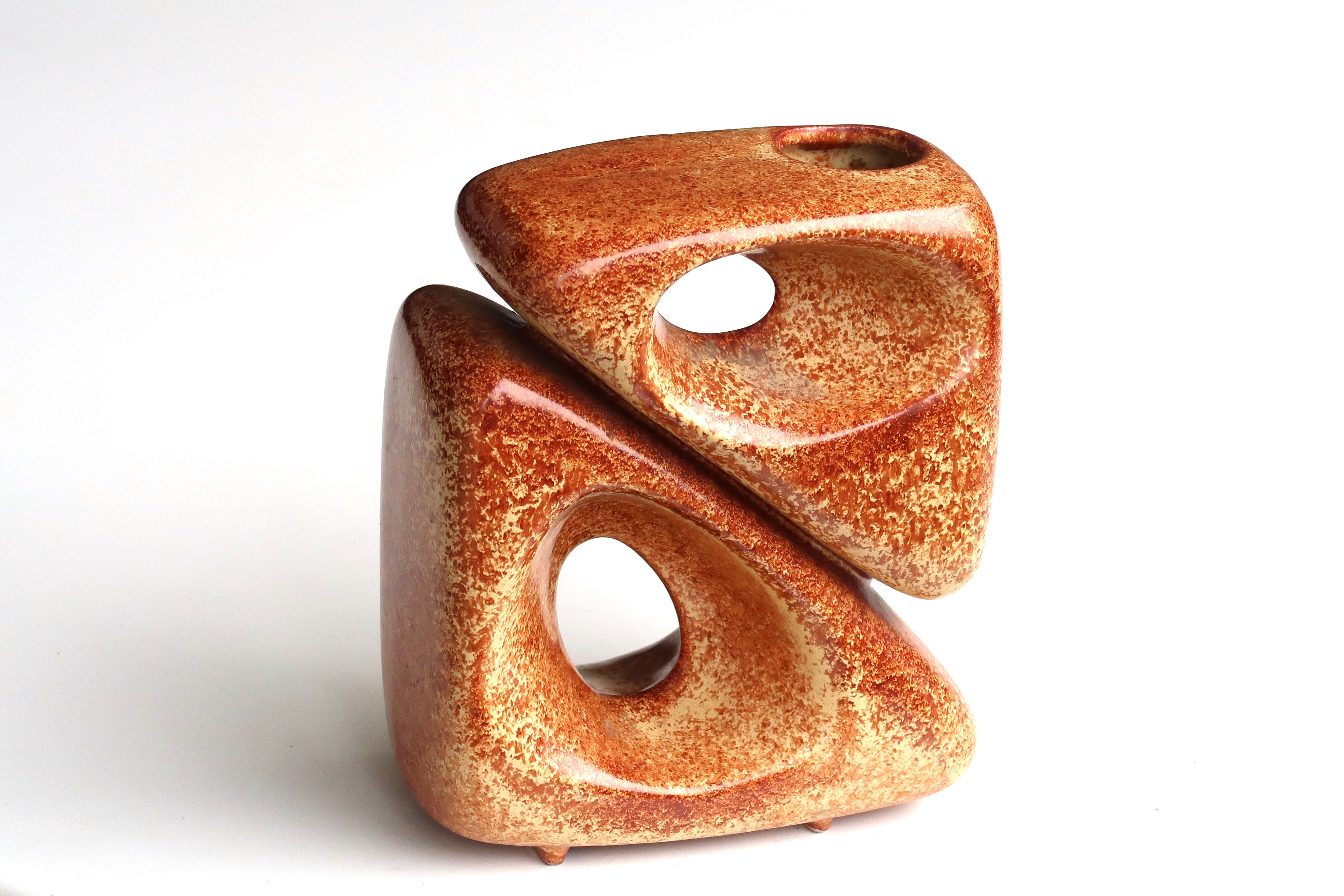 Italian vase in Bertoncello ceramic, 60s