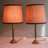 Table lamps in the Hollywood Regency style of the 1970s.