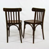 Paire de chaises bistrot gaufrée