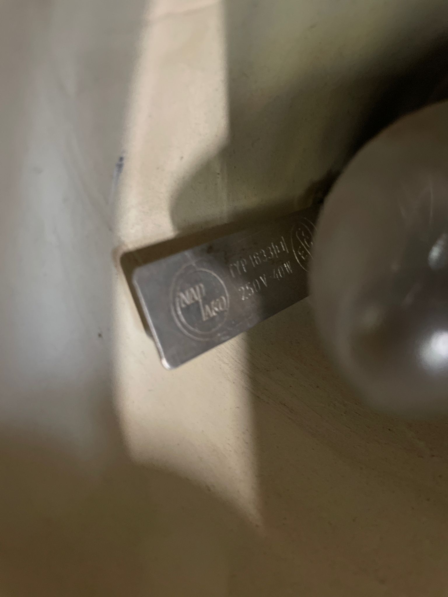 Lampe de Josef Hurka pour Napako