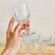 Set of 8 vintage walking glasses Bormioli, Italy