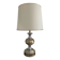 Grande lampe Space Age en métal chromé et doré