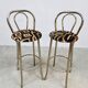 Midcentury vintage brass golden barstools 'eclectic'