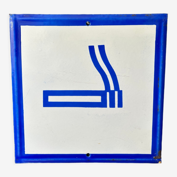 Smoking area vintage Europe industrial enamel sign decoration