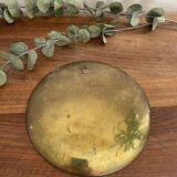 Assiette laiton émaillé