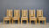 Boho chic chunky bamboo dining chairs - set of 5