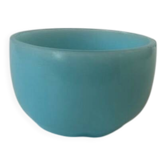 Bol en opaline bleu turquoise de la Cristallerie de Vallérysthal (France)