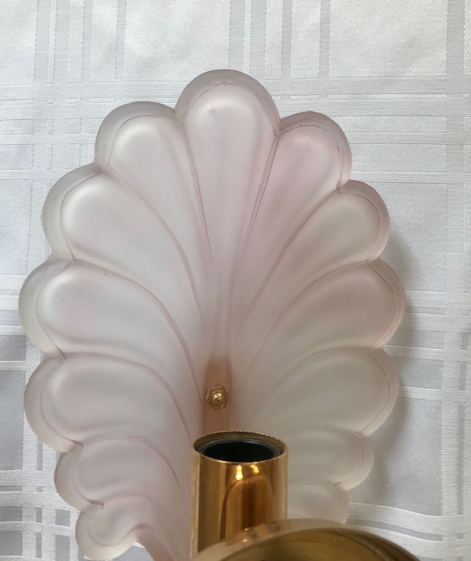 Pair of wall lamps glass sheet