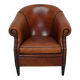 Vintage Dutch Cognac Colored Leather Club Chair