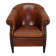 Vintage Dutch Cognac Colored Leather Club Chair