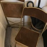 Velvet folding chairs