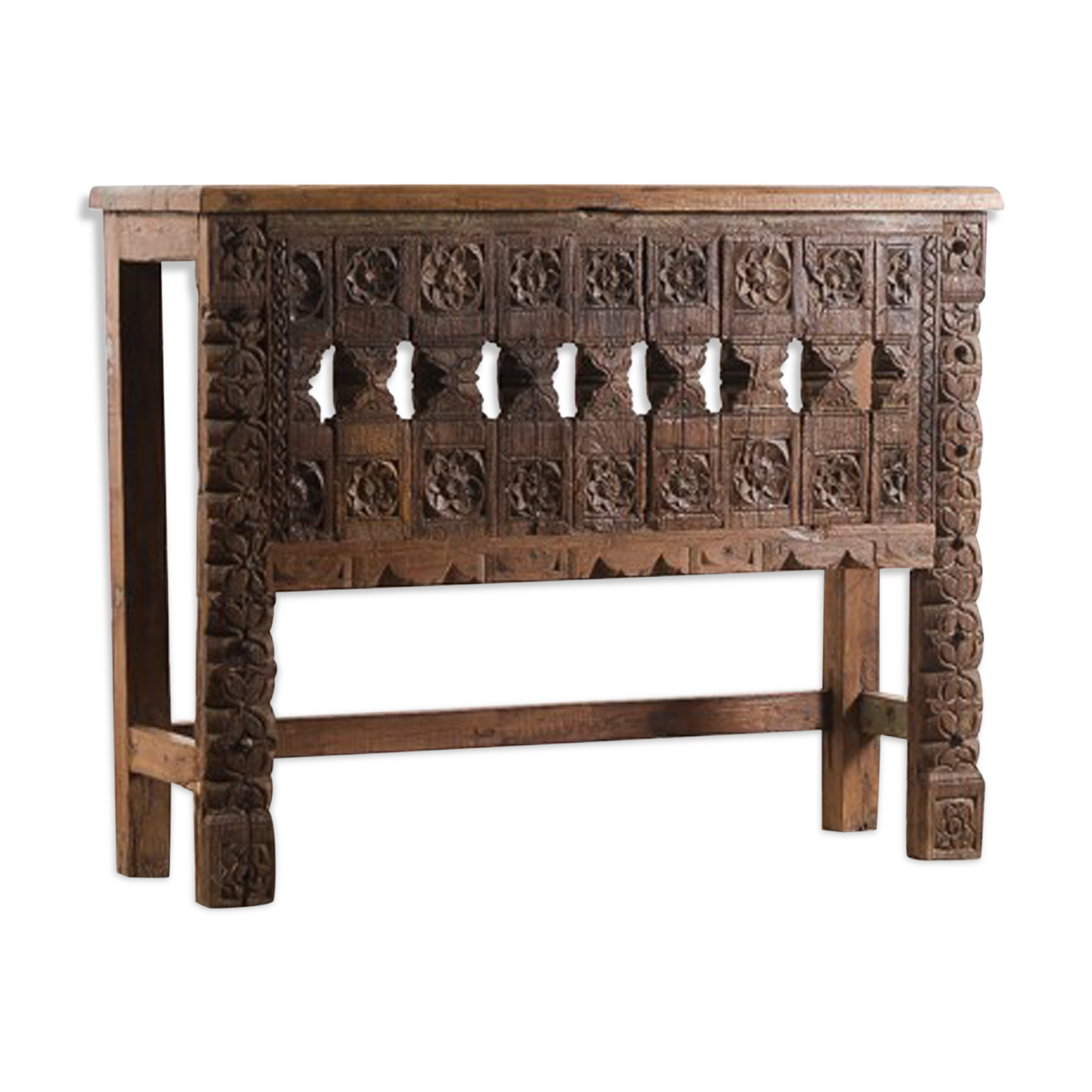 Console en bois massif sculptée