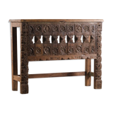 Console en bois massif sculptée