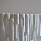 Ceramic cache pot in bamboo style, Italy 1980, Hollywood Regency.