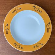 Postmodern German series of flying objects, soup plates by David Palterer and Sieger Design for Arzberg, 1990s, set of 7.
