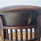 Napoleon III office chair in solid wood