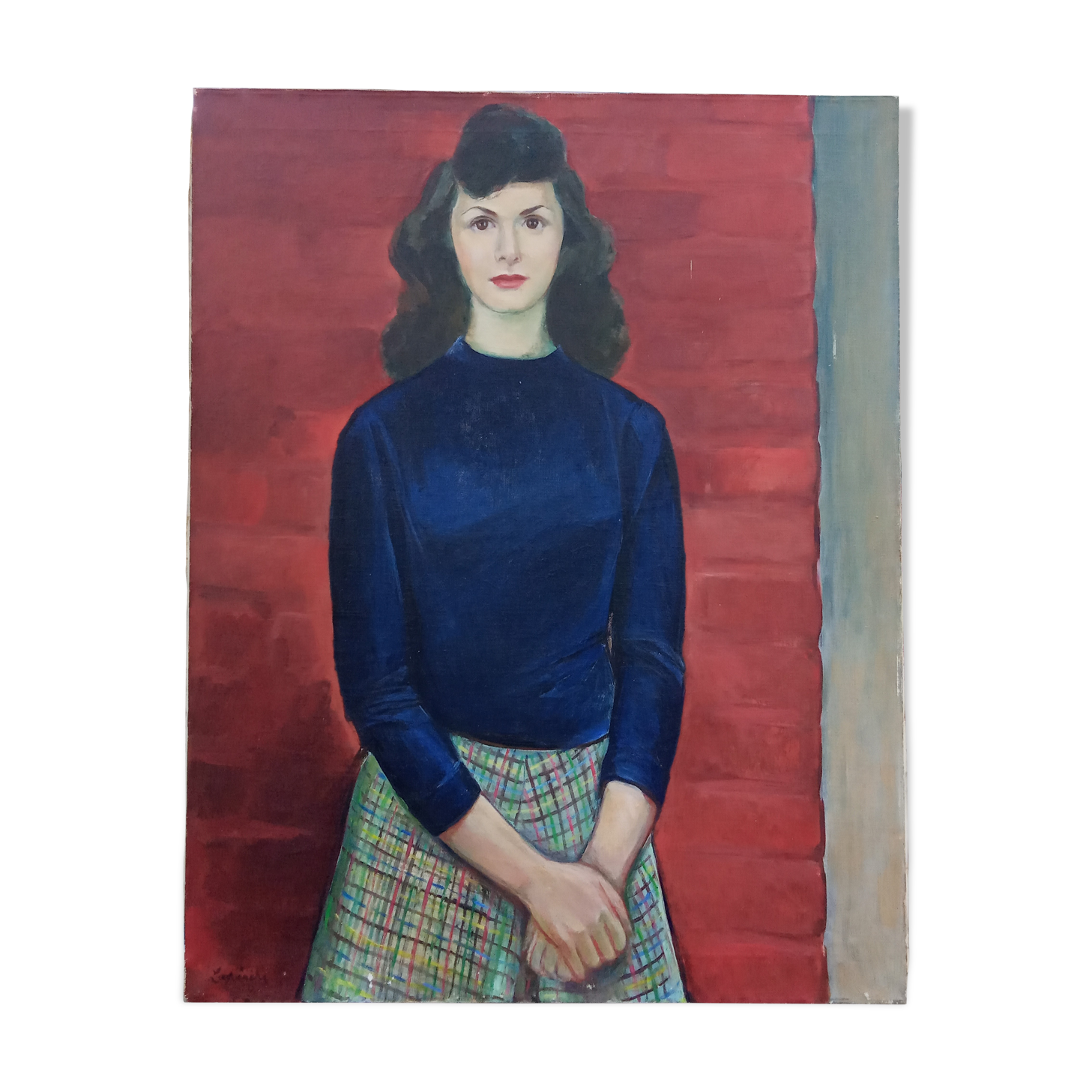 Portrait de jeune femme - 74x94cm
