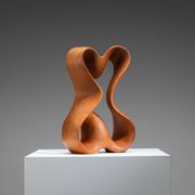 Abstract sculpture with organic flowing curves